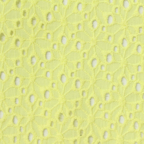 Yellow Small-Floral Jacquard, Cotton