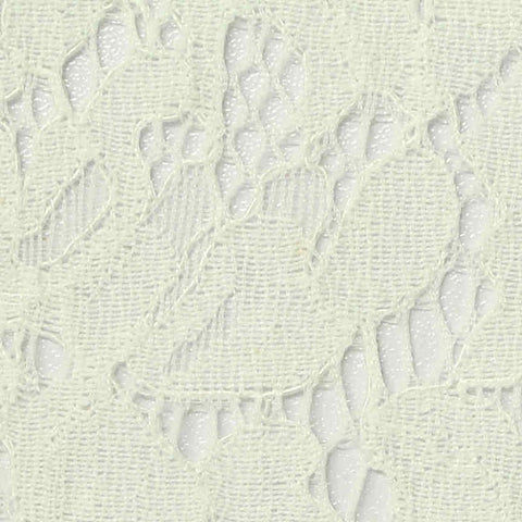 Cream Floral Lace, Viscose-Nylon