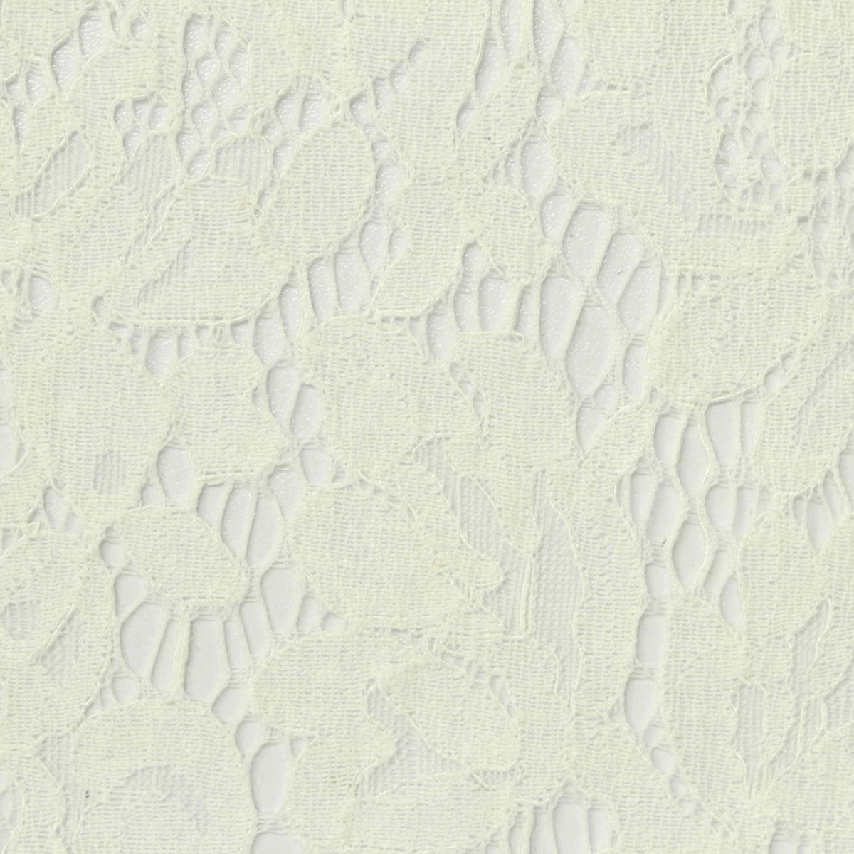 Cream Floral Lace, Viscose-Nylon