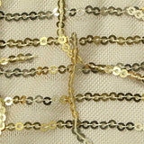 Gold Sequin Mesh, Polyester — texture
