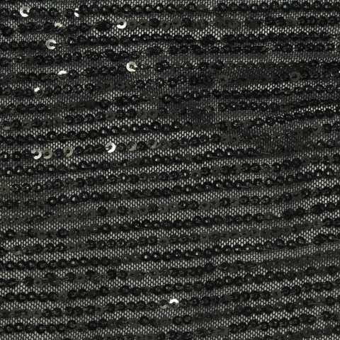 Black Horizontal-Sequin Knit, Polyester