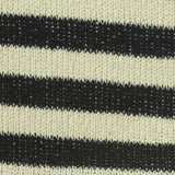 Cream Horizontal-Stripe Chunky Knit, Poly-Cotton