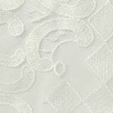 White Geometric-Diamond Knit, Polyester