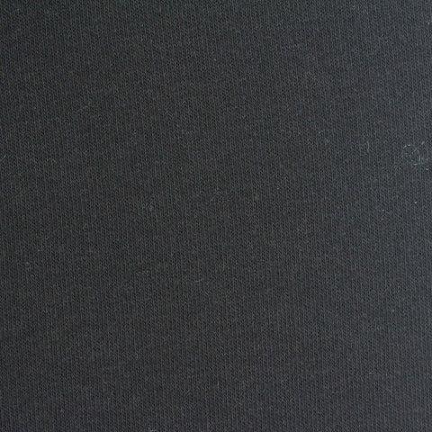 Cotton Polyester French Terry Fabric, 290 gsm, 185 cm — Black