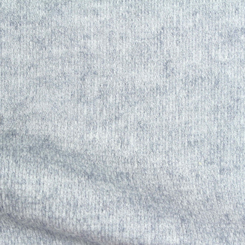 Light Grey Marl Chunky Knit, Viscose-Poly, 200 gsm