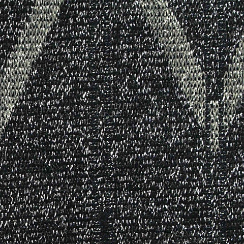 Black Chevron Chunky Knit, Viscose-Poly, 280 gsm