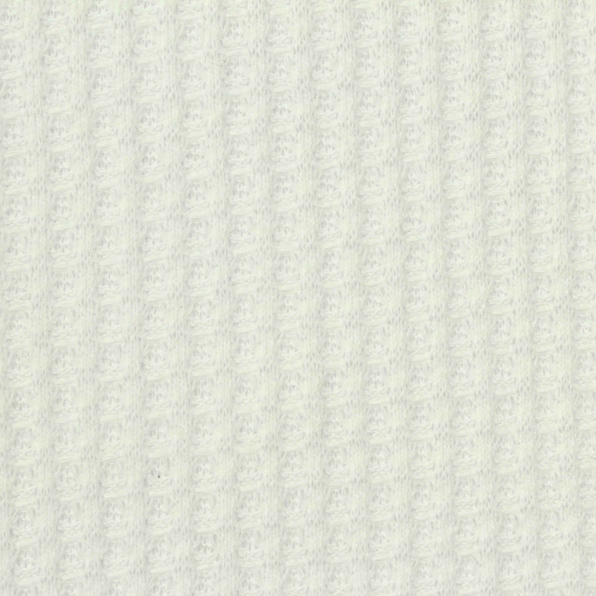 Polyester Stretch Waffle Knit Fabric, 250 gsm, 160 cm — White