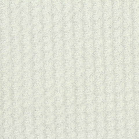 Polyester Stretch Waffle Knit Fabric, 250 gsm, 160 cm — White