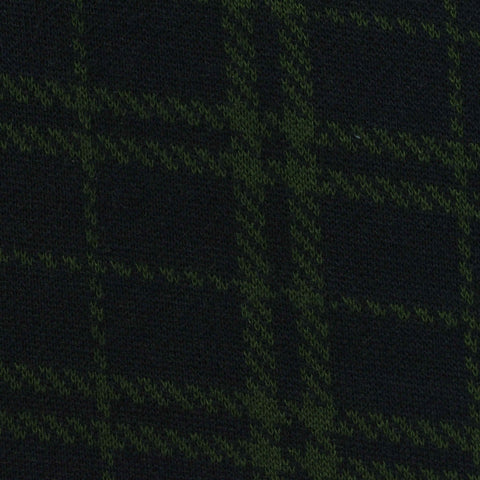 Dark Green Plaid Jacquard, Polyester, 290 gsm