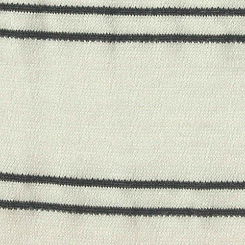 Dark Grey Horizontal-Stripe Crepe, Viscose, 170 gsm