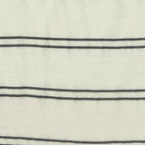 Dark Grey Horizontal-Stripe Crepe, Viscose