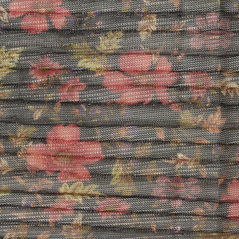 Pink Floral Knit, Polyester, 70 gsm