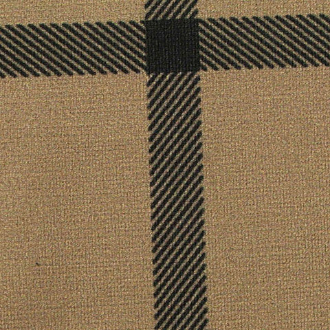 Black Plaid Sateen, Polyester