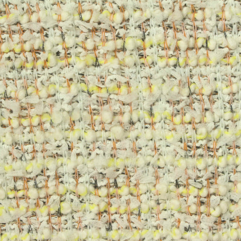 Cream Marl Bouclé, Viscose-Poly