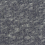 Dark Blue Marl Rib Knit, Cotton-Poly