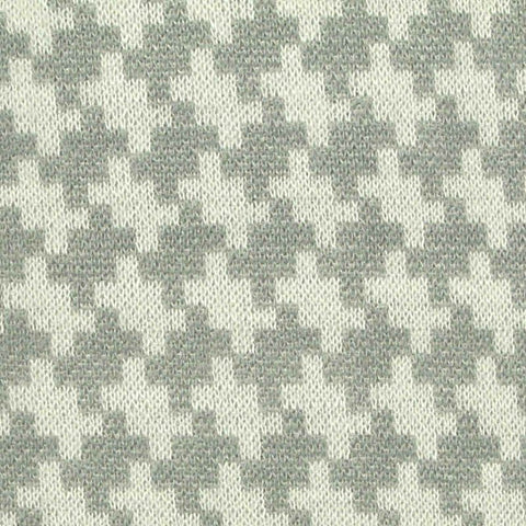 Grey Houndstooth Jacquard, Viscose-Poly