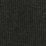 Viscose Polyester Stretch Rib Knit Fabric, 290 gsm, 160 cm — Black