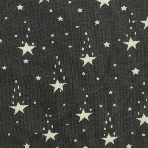White Stars Milk Silk Knit, Polyester, 190 gsm
