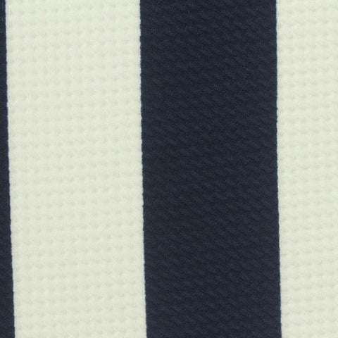 Navy Vertical-Stripe Knit, Polyester