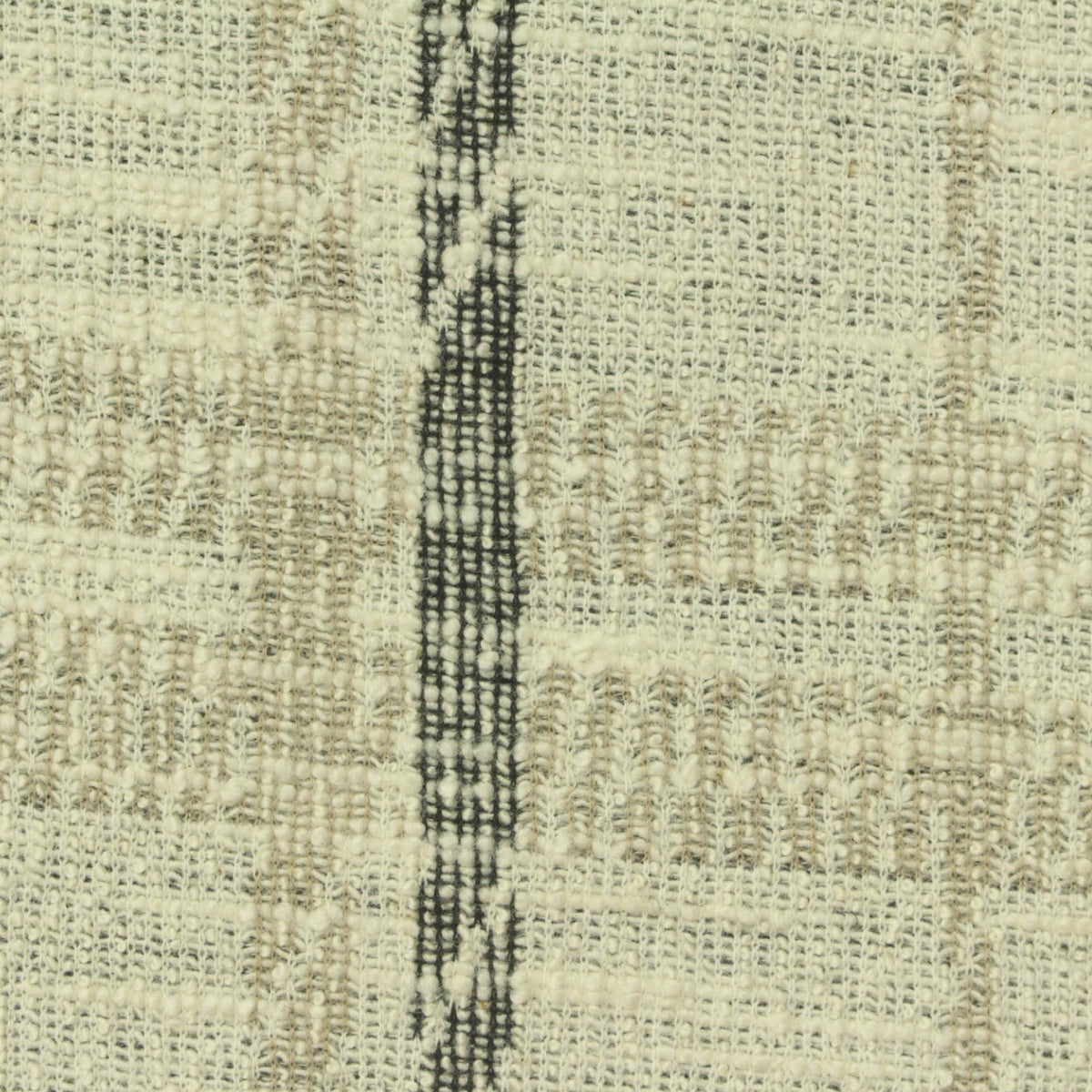 Cream Grid Chunky Knit, Cotton-Poly