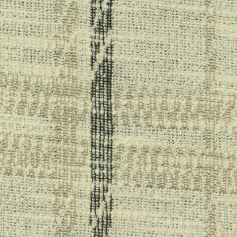 Cream Grid Chunky Knit, Cotton-Poly