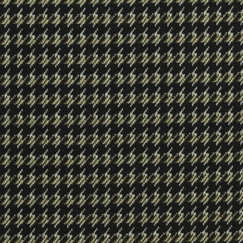 Black Houndstooth Jacquard, Poly-Viscose, 310 gsm, 160 cm