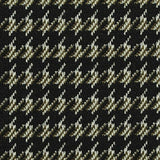 Black Houndstooth Jacquard, Poly-Viscose — texture