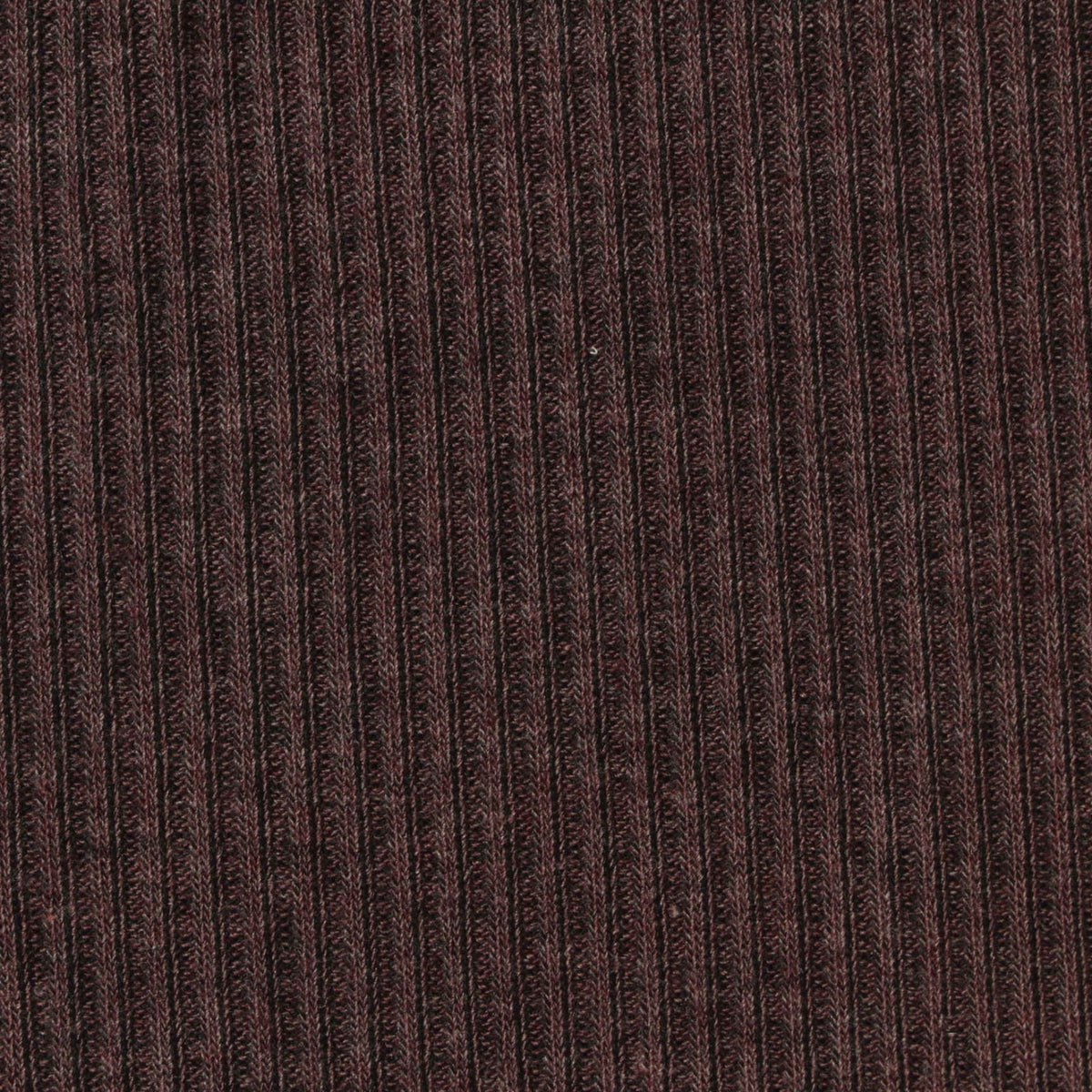 Polyester Viscose Stretch Rib Knit Fabric, 250 gsm, 140 cm — Brown