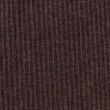 Polyester Viscose Stretch Rib Knit Fabric, 250 gsm, 140 cm — Brown
