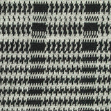 Black Houndstooth Jacquard, Polyester — texture