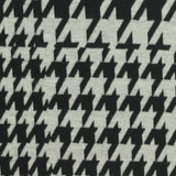 Black Houndstooth Jacquard, Poly-Viscose
