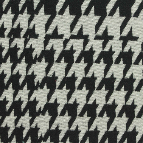 Black Houndstooth Jacquard, Poly-Viscose, 280 gsm, 160 cm, ref EF-269370