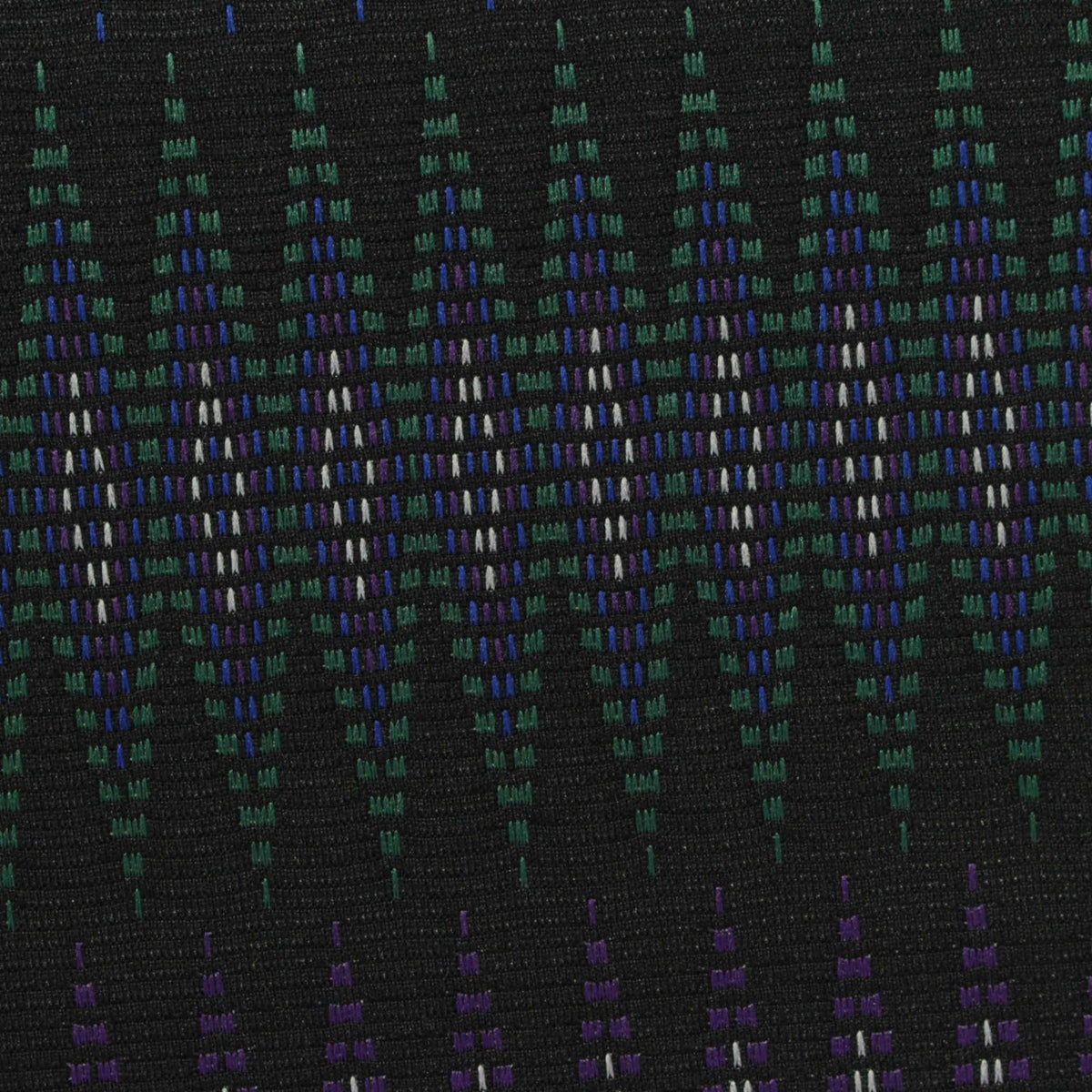 Green Zigzag Interlock Knit, Polyester