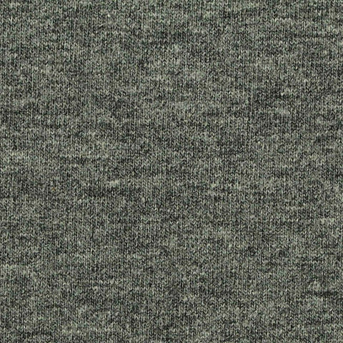 Heathered Grey Marl Jersey Knit, Cotton-Poly, 210 gsm