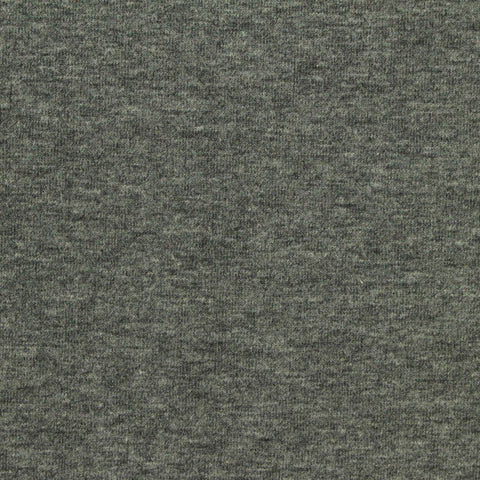 Heathered Grey Marl Jersey Knit, Cotton-Poly, 210 gsm