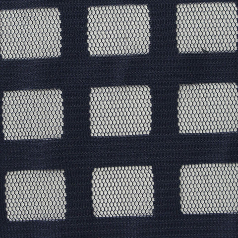 Jacquard Polyester Stretch Mesh Fabric, 200 gsm, 160 cm — Navy