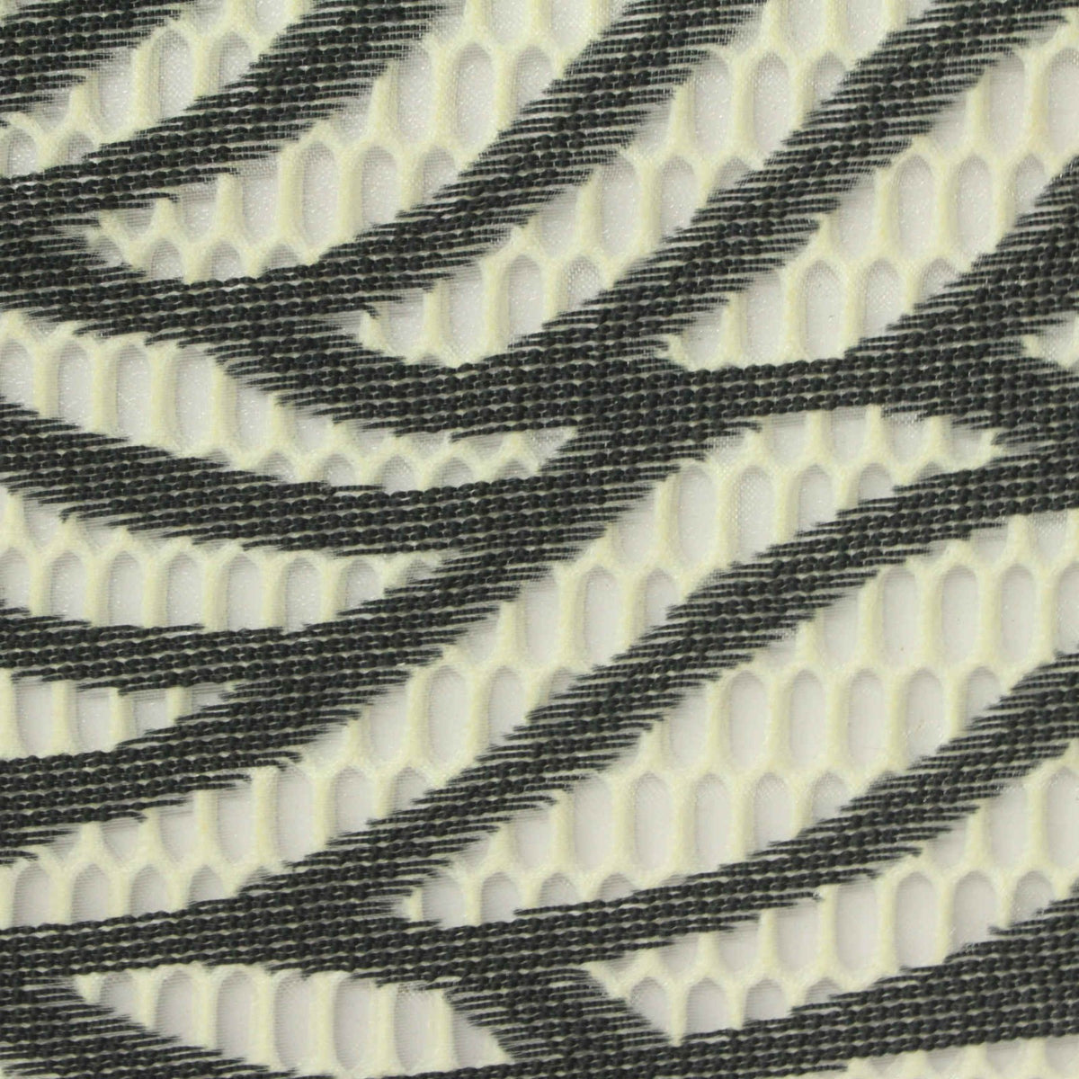 Black Lines Mesh, Polyester