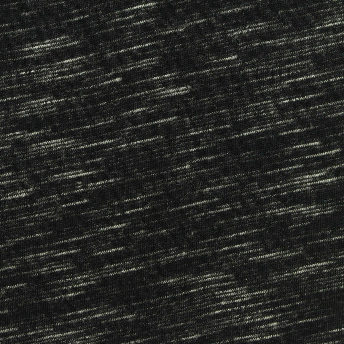 Black Marl Jersey Knit, Cotton-Poly, 170 gsm