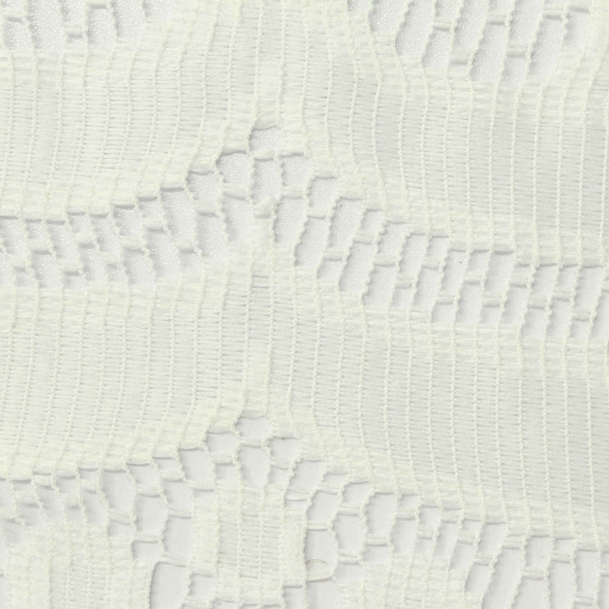 Cream Openwork Warp Knit, Polyester