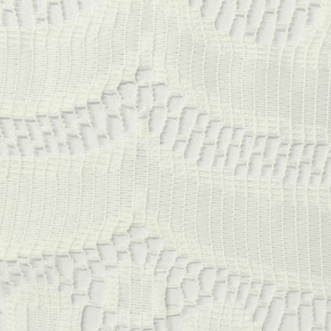 Cream Openwork Warp Knit, Polyester
