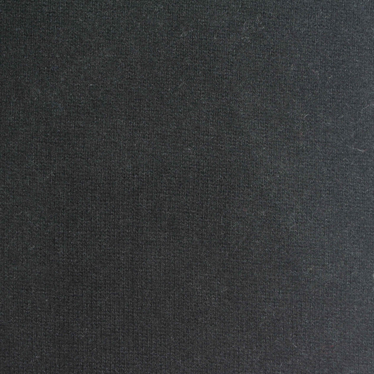 Brushed Viscose Stretch Chunky Knit Fabric, 270 gsm, 160 cm — Black
