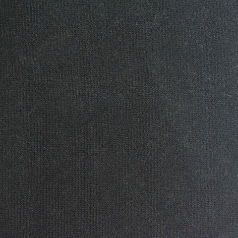 Brushed Viscose Stretch Chunky Knit Fabric, 270 gsm, 160 cm — Black
