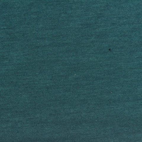 Polyester Viscose Stretch French Terry Fabric, 190 gsm, 160 cm — Green