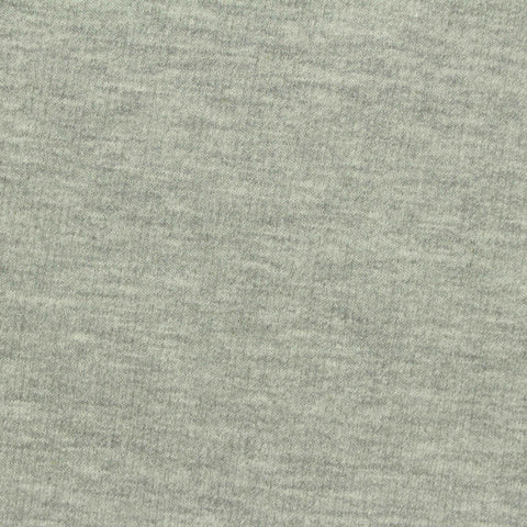 Light Grey Marl French Terry, Cotton-Poly, 230 gsm