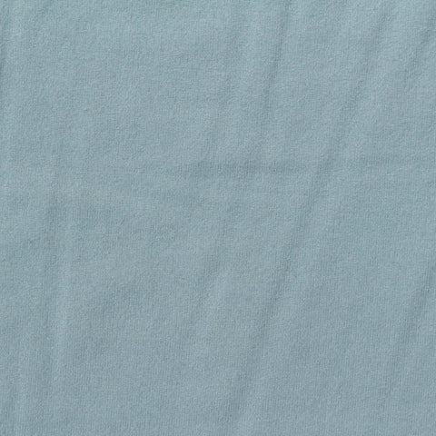 Brushed Polyester Stretch Milk Silk Knit Fabric, 260 gsm, 160 cm — Blue