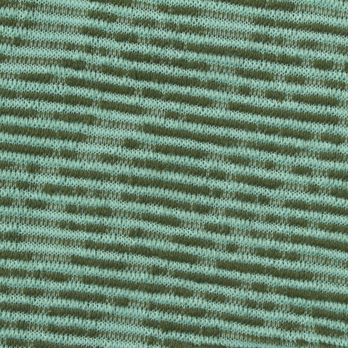 Light Green Stripes Jersey Knit, Poly-Cotton