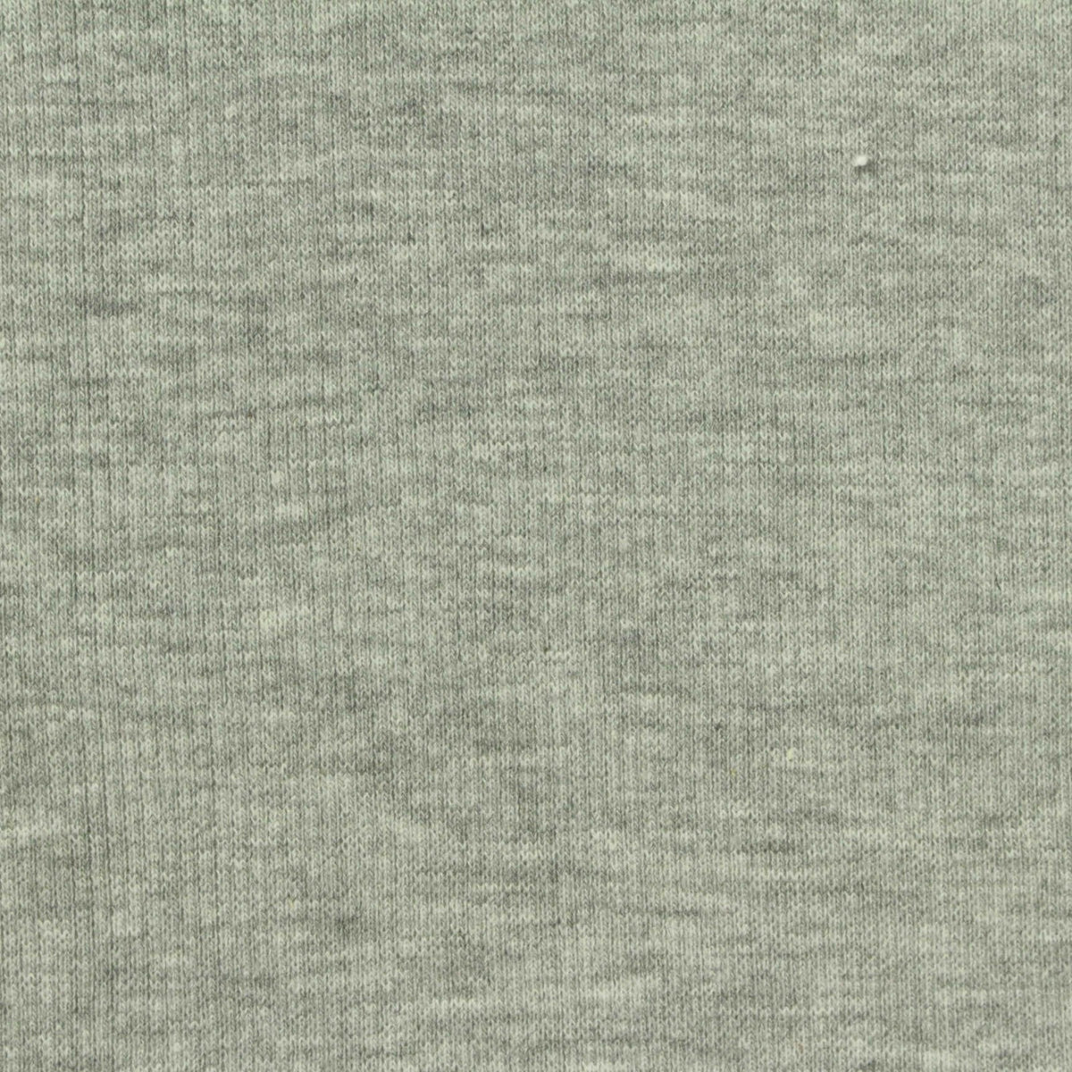 Heathered Grey Marl Rib Knit, Poly-Cotton, 280 gsm