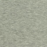 Heathered Grey Marl Rib Knit, Poly-Cotton
