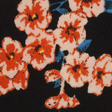 Pink Floral Jersey Knit, Polyester — texture