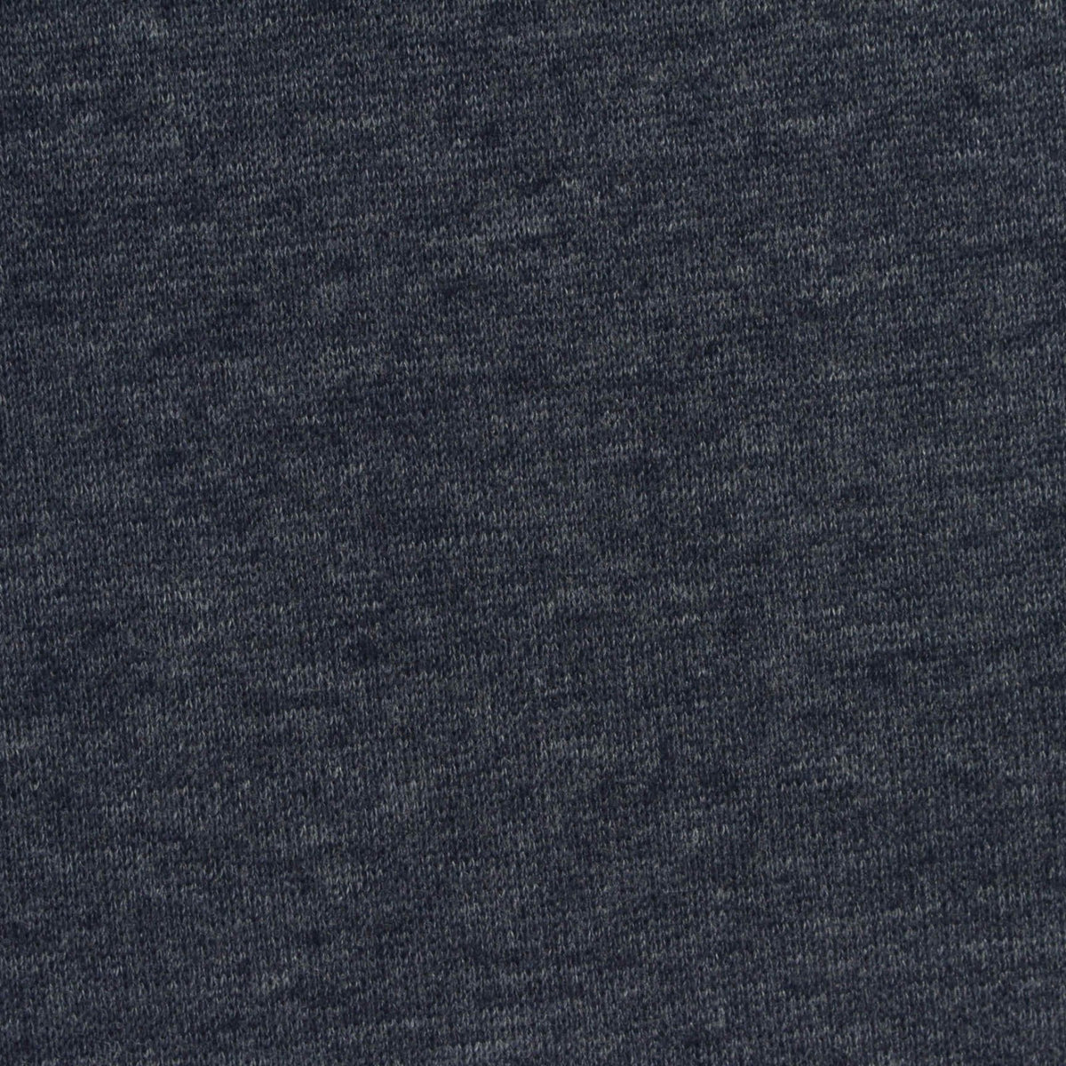 Dark Blue Marl French Terry, Poly-Cotton, 260 gsm